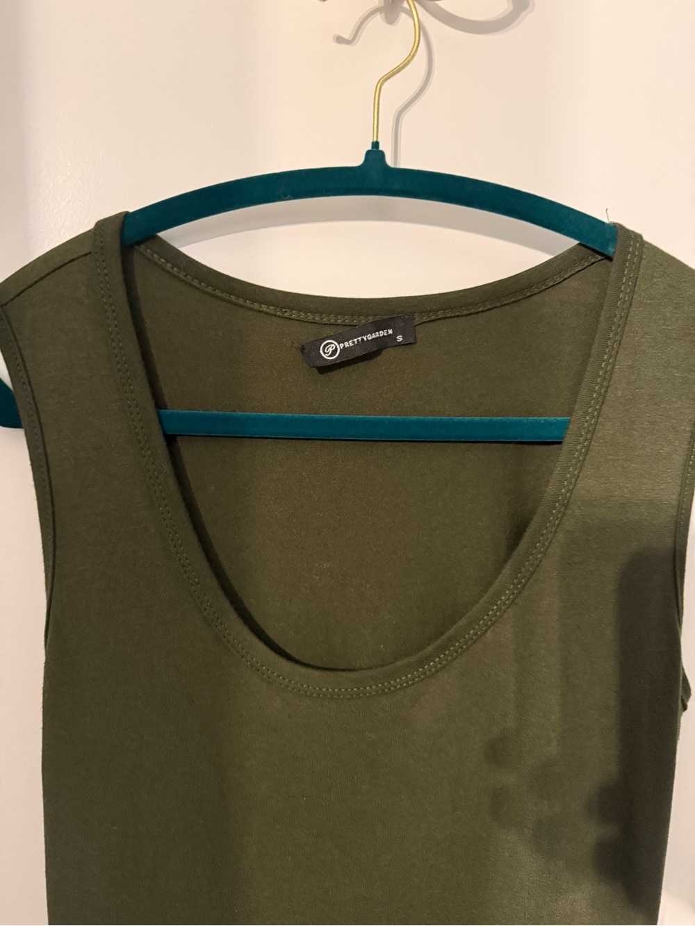 Sleeveless Olive Green Maxi Jumpsuit size small